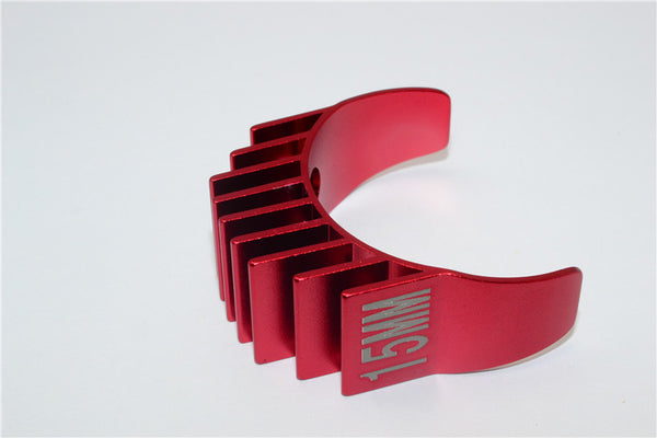 Aluminum Motor Heat Sink Mount 15mm For 1/10 05, 540, 360 Motor - 1Pc Red - JTeamhobbies