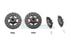 Traxxas Ford GT 4-Tec 2.0 (83056-4) Aluminum Front Or Rear Brake Disk + Brake Caliper - 4Pc Set Black