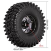 120*42mm 1.9" Wheel Rims Tires Set for 1:10 RC Rock Crawler Car Traxxas TRX4 Axial SCX10 90046 Redcat Gen8 - 4Pc Gray