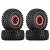 130*55mm 2.8" Beadlock All Terrain Wheel Tires for 1/7 RC Car TRAXXAS UDR Unlimited Desert Racer Upgrade Parts - 4Pc Red