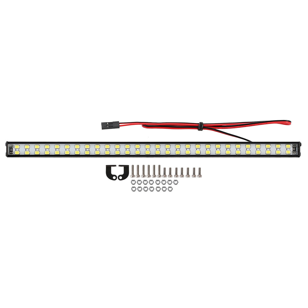 232mm 56 LED Super Bright Roof Light for 1/6 RC Crawler SCX6 Jeep JLU Wrangler Upgrade Parts - 1 Set