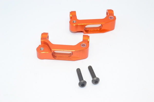 Tamiya M1025 Hummer Aluminum Front C-Hub - 1Pr Set Orange