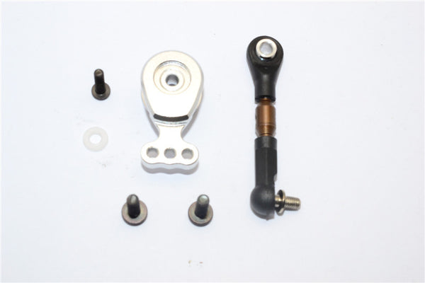 Tamiya M1025 Hummer Aluminum Hi-Torque Servo Saver 24T With Steel Tie Rod - 1 Set Silver