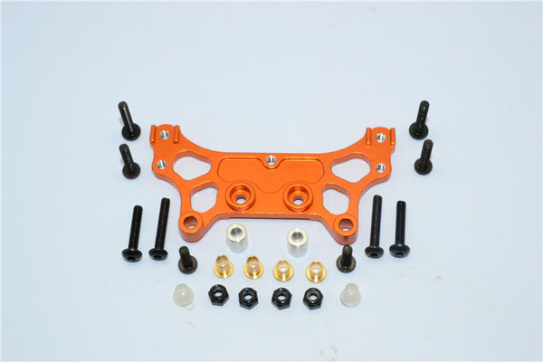 Tamiya M1025 Hummer Aluminum Rear Damper Mount - 1Pc Set Orange