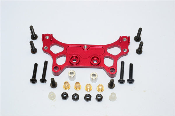 Tamiya M1025 Hummer Aluminum Rear Damper Mount - 1Pc Set Red