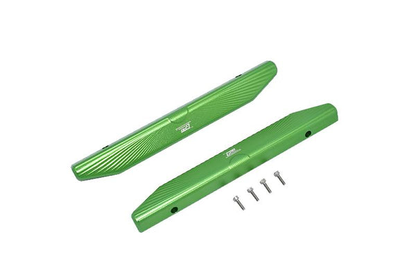 Traxxas Hoss 4X4 VXL (90076-4) Aluminum Chassis Nerf Bars (Longer Version) - 6Pc Set Green