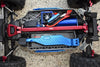 Aluminum Center Brace Bar & Mount For 1/10 Traxxas HOSS 4X4 VXL 90076-4 - 11Pc Set Blue