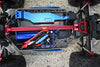 Aluminum Center Brace Bar & Mount For 1/10 Traxxas HOSS 4X4 VXL 90076-4 - 11Pc Set Blue