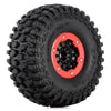 130*55mm 2.8" Beadlock All Terrain Wheel Tires for 1/7 RC Car TRAXXAS UDR Unlimited Desert Racer Upgrade Parts - 4Pc Red