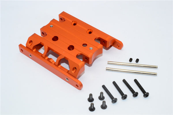 Vaterra K5 Blazer Ascender Aluminum Center Gear Box Bottom Mount - 1Pc Set Orange
