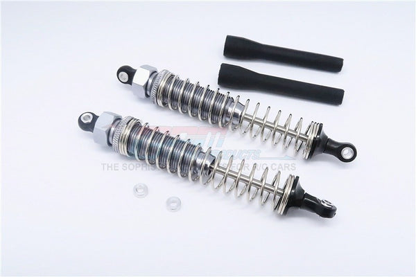 Vaterra K5 Blazer Ascender Aluminum Front/Rear Adjustable Damper With Plastic Ball Top - 1Pr Set Gray Silver