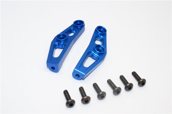 Vaterra K5 Blazer Ascender Aluminum Front Bumper Mount - 2 Pcs Set Blue
