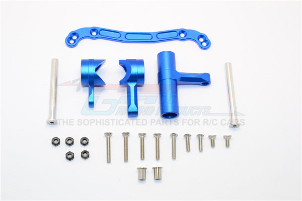 Thunder Tiger Truck K-ROCK MT4-G5 Aluminum Steering Assembly - 1 Set Blue