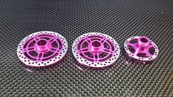 Kyosho Motorcycle NSR500 Aluminum Brake Disk Plate (5 Poles) New Design - 3 Pcs Set Pink