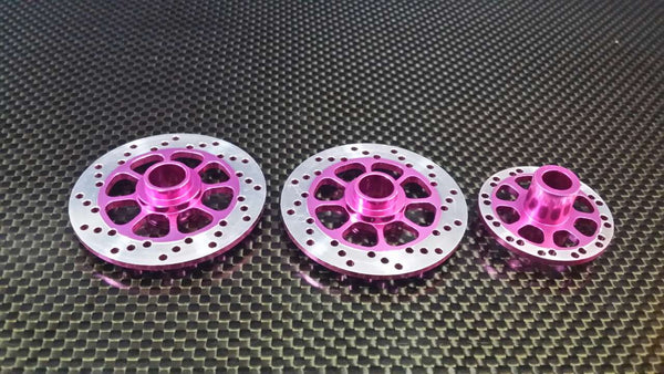 Kyosho Motorcycle NSR500 Aluminum Brake Disk Plate (8 Poles) - 3 Pcs Set Pink