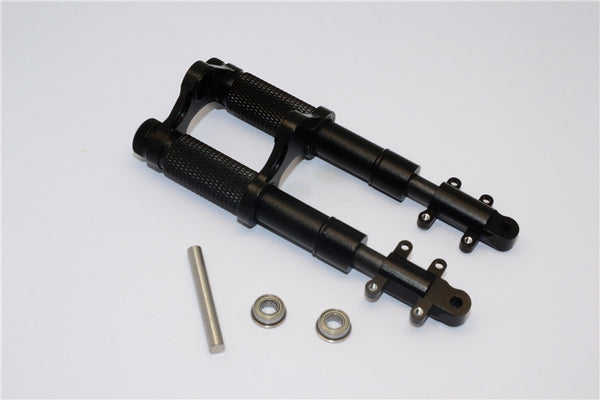 Kyosho Motorcycle NSR500 Aluminum Front Shock With Engraving - 1 Set Black