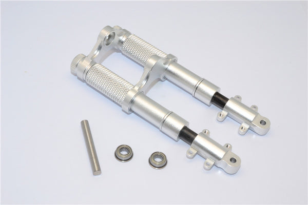 Kyosho Motorcycle NSR500 Aluminum Front Shock With Engraving - 1 Set Silver