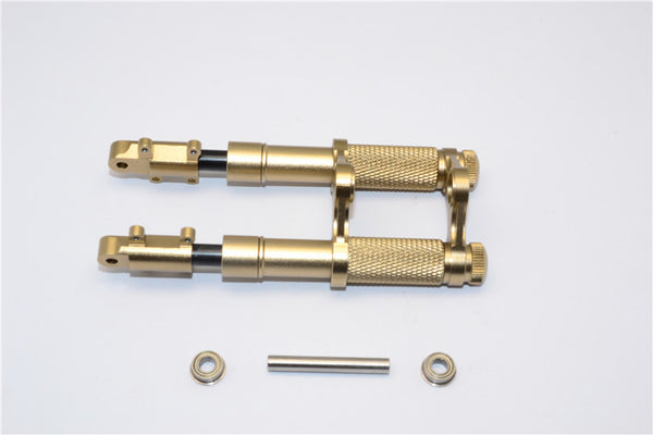 Kyosho Motorcycle NSR500 Aluminum Front Shock With Engraving - 1 Set Titanium