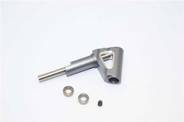 Kyosho Motorcycle NSR500 Aluminum Steering Post With Bearings - 1Pc Set Gray Silver