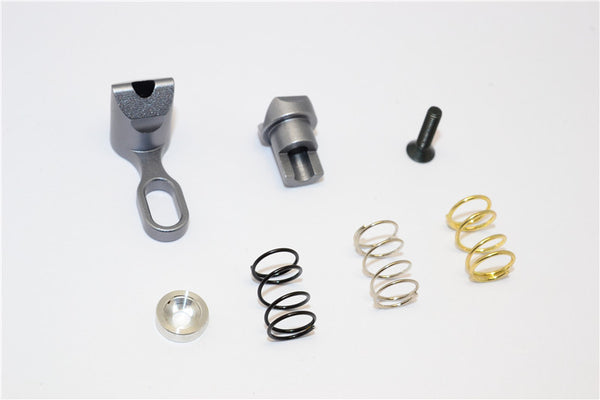 Kyosho Motorcycle NSR500 Aluminum Steering Assembly - 2Pcs Gray Silver