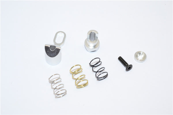 Kyosho Motorcycle NSR500 Aluminum Steering Assembly - 2Pcs Silver