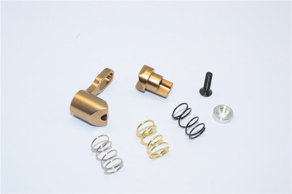 Kyosho Motorcycle NSR500 Aluminum Steering Assembly - 2Pcs Titanium