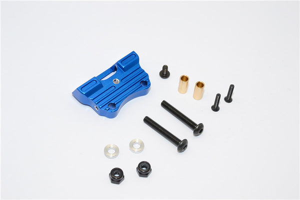 Kyosho Motorcycle NSR500 Aluminum Drive Stand With Screws & Aluminum Collars & Lock Nuts - 1Pc Set Blue
