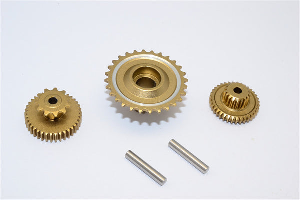 Kyosho Motorcycle NSR500 Aluminum Wheel Gear Assembly (52T+53T+55T) - 3Pcs Set Titanium