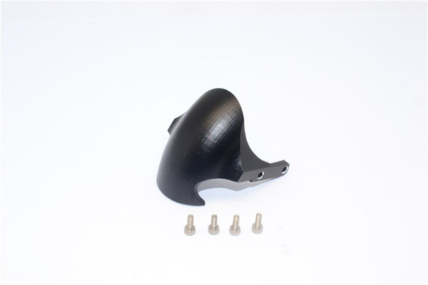 Kyosho Motorcycle NSR500 Aluminum Front Wheel Fender - 1Pc Set Black