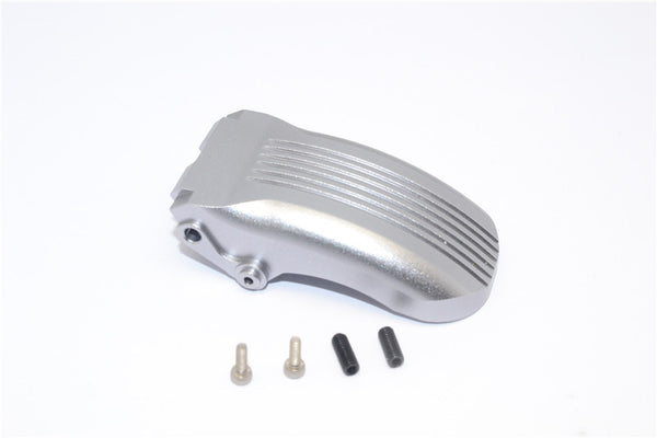 Kyosho Motorcycle NSR500 Aluminum Rear Wheel Fender - 1Pc Set Gray Silver