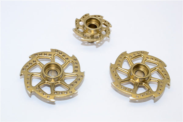 Kyosho Motorcycle NSR500 Aluminum Brake Disk Plate (Swirl 8 Poles) - 3Pcs Set Titanium