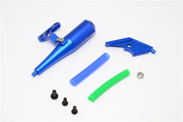 Kyosho Motorcycle NSR500 Aluminum Exhaust Pipe - 1Pc Set Blue