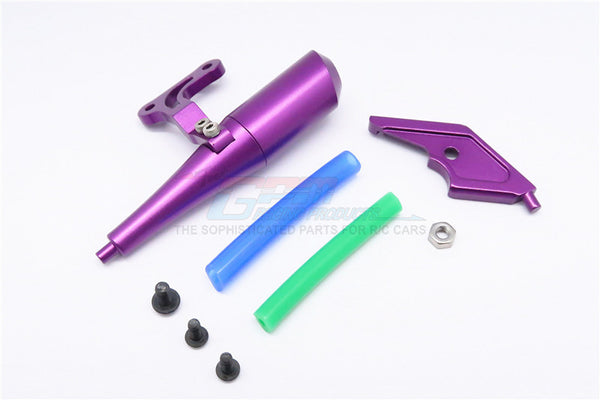 Kyosho Motorcycle NSR500 Aluminum Exhaust Pipe - 1Pc Set Purple
