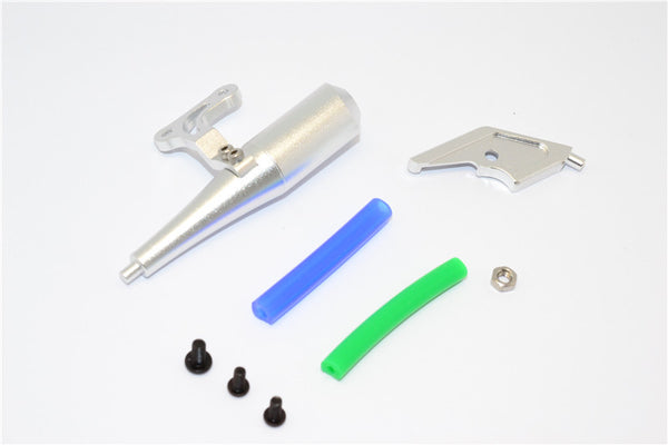 Kyosho Motorcycle NSR500 Aluminum Exhaust Pipe - 1Pc Set Silver