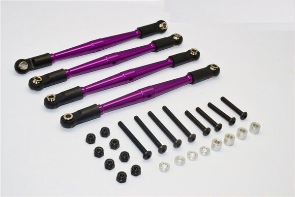 Gmade Komodo Aluminum 4mm Anti-Thread Lower Link Parts - 4Pcs Set Purple