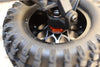Thunder Tiger Kaiser XS Aluminum Wheel Hex (12mm X 9mm) - 4Pcs Set Black