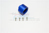 Thunder Tiger Kaiser XS Aluminum Differential Casing - 1 Set Blue