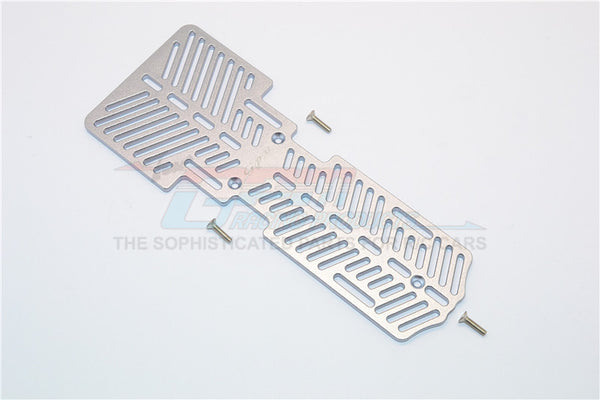 Thunder Tiger Kaiser XS Aluminum Battery & Electronic Components Holder (3mm Thick) - 1Pc Set Gray Silver