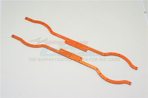 Thunder Tiger Kaiser XS Aluminum Frame From Front To Back Full Length - 2 Pcs Set Orange