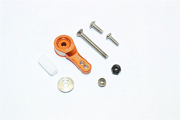 Thunder Tiger Kaiser XS Aluminum Hi-Torque Servo Saver For 25T Spline Output Shaft - 1Pc Set Orange