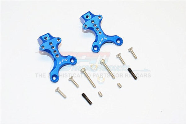 Thunder Tiger Kaiser XS Aluminum Front/Rear Adjustable Shock Mount - 2Pcs Set Blue