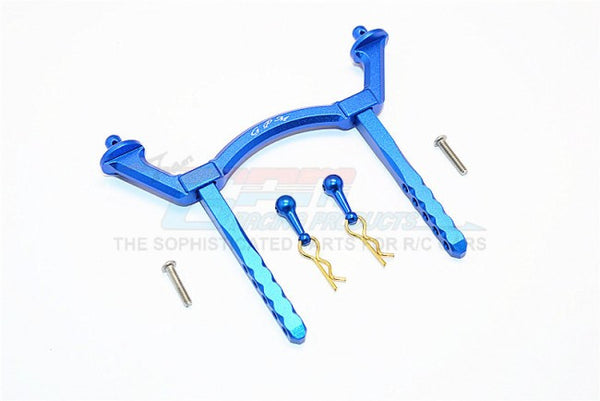 Thunder Tiger Kaiser XS Aluminum Rear Body Post Mount - 1 Set Blue