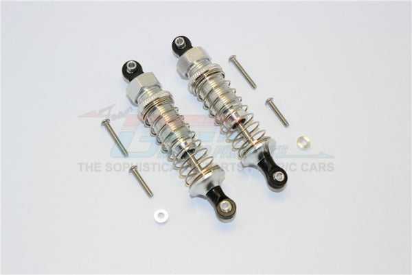 Thunder Tiger Kaiser XS Aluminum Front/Rear Adjustable Damper (75mm) With Plastic Ball Top - 1Pr Set Silver