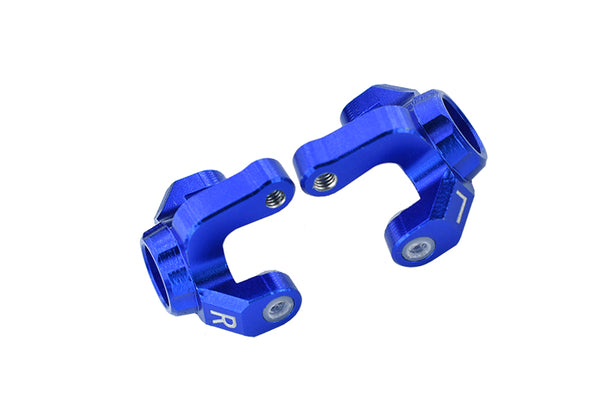 Losi 1/18 Mini-T 2.0 2WD Stadium Truck Aluminum Front Knuckle Arm -2Pc Set Blue