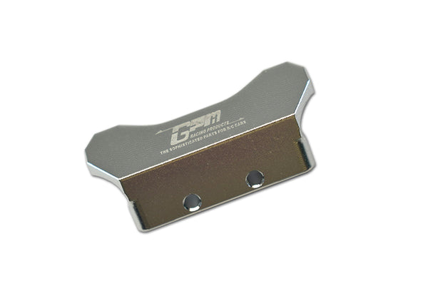 Losi 1/18 Mini-T 2.0 2WD Stadium Truck Upgrade Parts Aluminium Rear Bumper - 1Pc Set Silver
