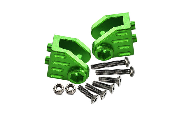 Aluminum Front Or Rear Axle Mount Set For Suspension Links For Losi 1:8 LMT 4WD Solid Axle Monster Truck LOS04022 / Mega Truck Brushless LOS04024 / LMT Grave Digger / Son-uva Digger LOS04021 - Green
