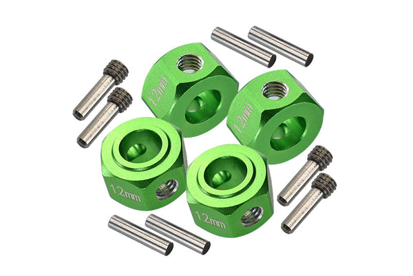 Losi 1/8 LMT 4WD Solid Axle Monster Truck LOS04022 Aluminum 6061-T6 Hex Adapter (12mmx8mm) - Green
