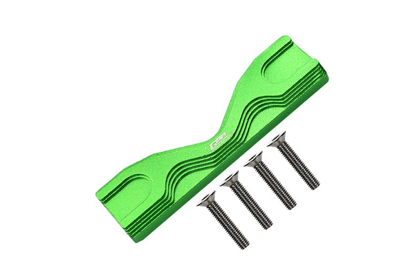 Aluminum Front Or Rear Frame Brace For Losi 1:8 LMT 4WD Solid Axle Monster Truck LOS04022 / LMT Mega Truck Brushless LOS04024 / LMT Grave Digger / Son-uva Digger LOS04021 Upgrades - 5Pc Set Green