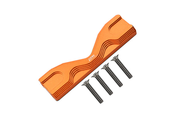 Aluminum Front Or Rear Frame Brace For Losi 1:8 LMT 4WD Solid Axle Monster Truck LOS04022 / LMT Mega Truck Brushless LOS04024 / LMT Grave Digger / Son-uva Digger LOS04021 Upgrades - 5Pc Set Orange