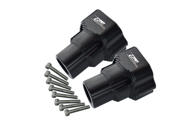 Aluminum Rear Knuckle Arm For Losi 1:8 LMT 4WD Solid Axle Monster Truck LOS04022 / LMT Mega Truck Brushless LOS04024 / LMT Grave Digger / Son-uva Digger LOS04021 Upgrades - 10Pc Set Black